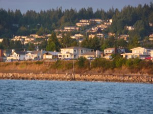 Approaching Edmonds, WA on ferry