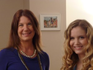 Susan Wiggs and Elizabeth Wiggs Mass in KING5's green room