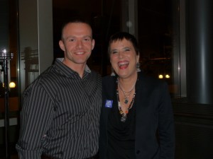 My "bodyguard" Richard and Eve Ensler