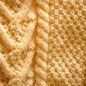 Aran Isle knit pattern photo by Barbara Delinsky