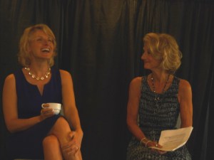 Elizabeth Gilbert and Jean Enersen at the VIP Reception