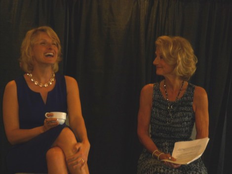 Elizabeth Gilbert and Jean Enersen at the VIP Reception