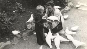 Pat Conroy with his mother Peg in 1948