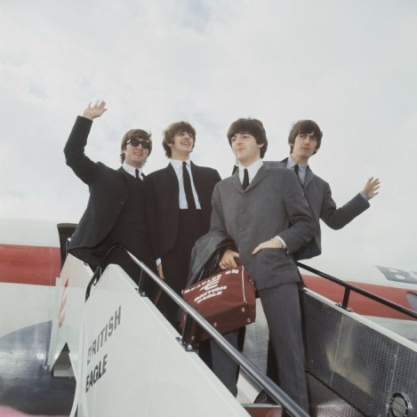 Beatles arriving in NYC.