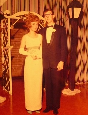 Stan Elliott and me at the prom in 1964