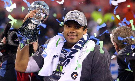 Russell Wilson, quarterback for the Super Bowl-winning Seattle Seahawks