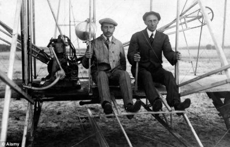 Wright Brothers on a rare flight together